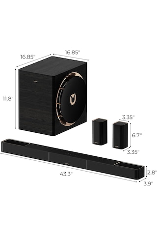 Ultımea Skywave X70 Dolby Atmos 7.1.4 Soundbar Kablosuz Subwoofer Ev Sinema Ses Sistemi Utm U442a