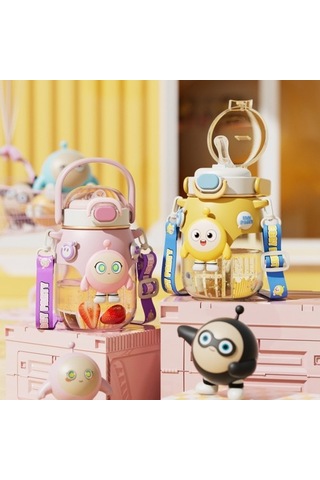 Kızlar Için Yüksek Estetik Değeri Olan Çocuk Su Bardağı, Yaz Yeni Plastik Bardak Tritan Çift Içecek Uygun Saman Fincan Sıcak820ml X50oz3 Diğer