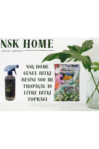 Genel Bitki Besini Ve Tropikal 10 Litre Toprak Seti