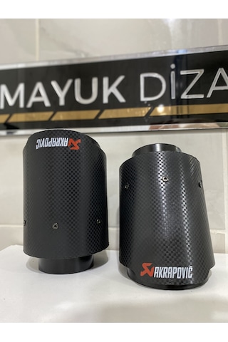 Akrapovic Karbon Egzoz Ucu 90mm Tek --mayukdizayn--