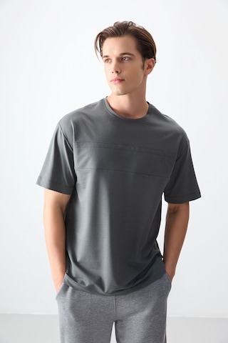 Air Jones Tommy Life Haki Pamuklu Kalın Yumuşak Dokulu Oversize Fit Basic Erkek T-shirt - 88378 Haki