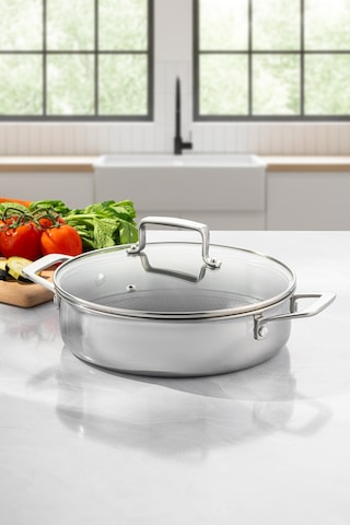 Emsan Pro Tri Ply Karnıyarık Tencere Çelik 28 Cm Gümüş