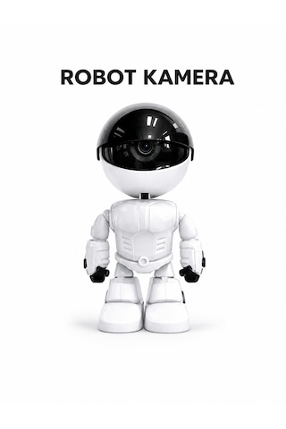 Akıllı Robot Kamera Hd Video Kayıt Hareket Algılama Gece Görüşlü Wifi Destekli Ev Ve Ofis Güvenlik Kamerası