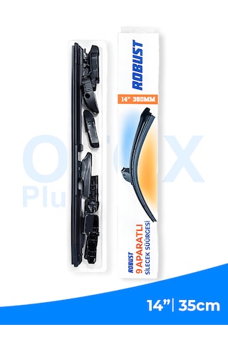 35 Cm 1 350mm Universal Oto Sileceği 9 Aparatlı Sessiz Çalışma İz Bırakmaz Premium Kalite