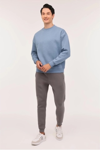 Lumberjack Ros Erkek Mavi Yuvarlak Yaka Sweatshirt Mavi
