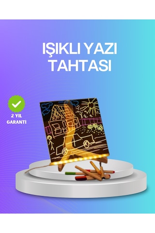 Çocuklar Ve Yetişkinler İçin Usb Led Işıklı Çizim Panosu