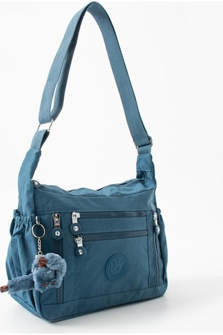 Baginn Klinkır Hafif Yağmur Geçirmez Kadın Postacı Çanta Çok Cepli 30 20 Cm Omuz Çantası 571 Collection Mavi