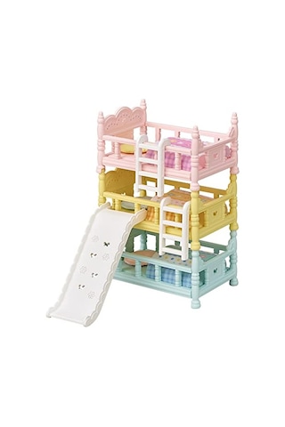 Sylvanian Families Epoch Üç Katlı Ranza Seti, Oyuncak Abanoz - Beyaz