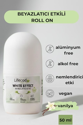 Alüminyumsuz Beyazlatıcı Etkili Roll On 50 Ml Vanilya Çiçeği Skin Care