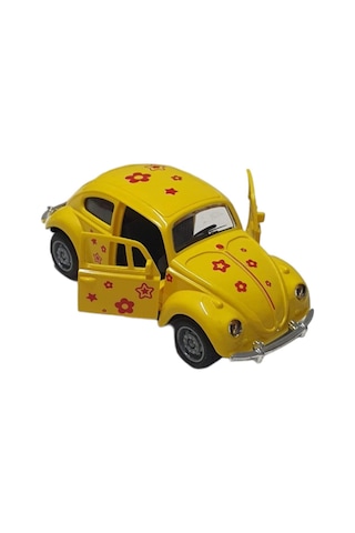 Vosvos Araba - Sürtmeli Desenli Sarı - Jw567-060