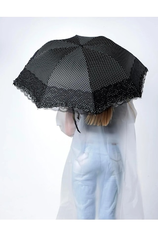 Bosile Hobbs London Yarasa Model 8 Tel Şemsiye Siyah