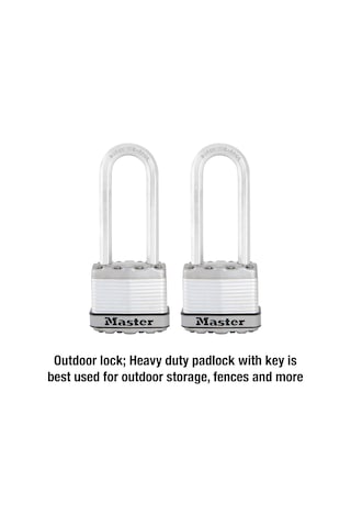 Master Lock M1xtlj Magnum Anahtarlı Ağır Hizmet Tipi Asma Kilit, 2'li Paket Anahtarlı-benzeri