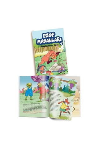Ezop Masalları 1 - Kuyruksuz Tilki- Bordo Ressam