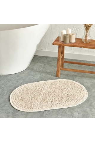 Karaca Home Vista Oval Paspas 90 x 60 CM Ekru - 200.22.02.0013 Ekru