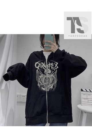 Adrift Carnifex Tasarım Hırka Siyah