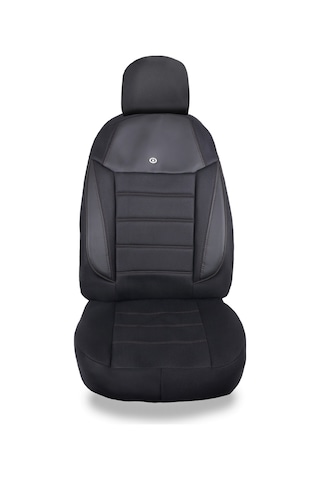 Peugeot 107 Araçlara Uyumlu Oto Koltuk Kılıfı Seti - Yıldız Serisi Siyah