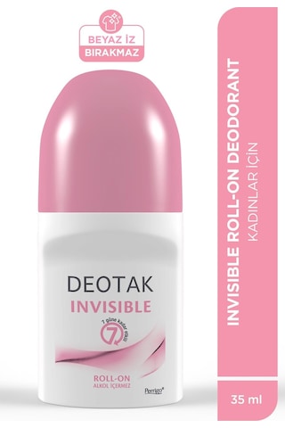 Deotak Invisible Kadın 7 Güne Kadar Etkili Roll-On Deodorant 35 ML
