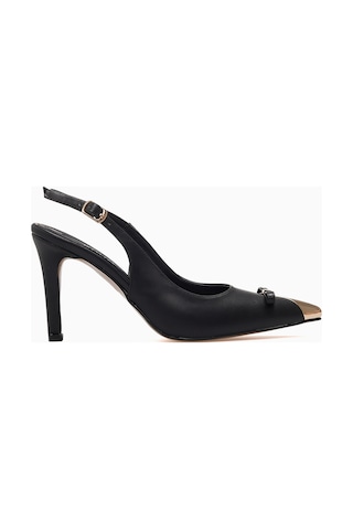 Kuum Kadın İnce Topuklu Stiletto Ayakkabı 26k K145-25882 Siyah