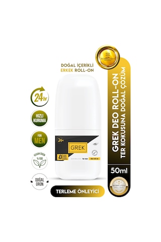 Doğal Içerikli Grek Deo Erkek Roll On Özel Kokusu İle 50 Ml