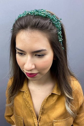 FdayAksesuar Gelin Saç Aksesuarı Kadın Asya Kristalli Gelin Saç Aksesuarı FRDY31647