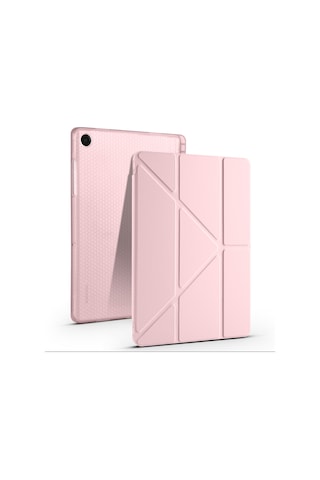 Samsung Uyumlu Galaxy Tab A9 Plus A11+ Üçgen Standlı Uyandırma Fonksiyonlu Tablet Kılıfı Kapaklı Kılıf
