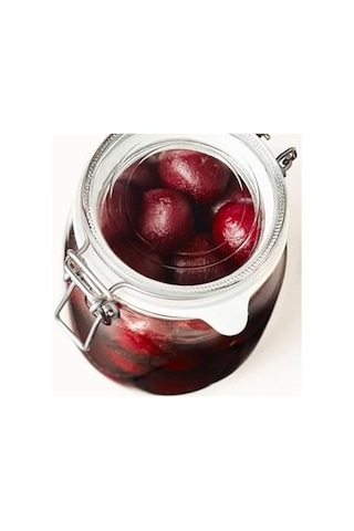 Kavanoz Hava Geçirmez Kilitli Kapağa Sahiptir Contalı Aroma Koruyucu A Kalite 1 Lt 17x12 Cm Çok Renkli