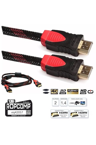 Hdmi Kablosu 1.4b 3d Hdmi Görüntü Monitör Kablosu 100cm