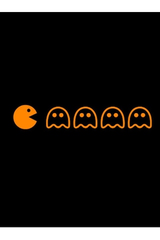 Pacman Motorsiklet, Kask, Laptop, Oto Sticker 17x4 Cm