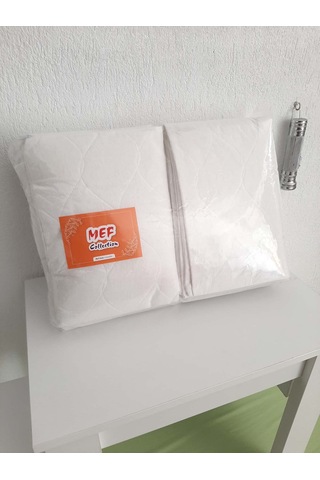 Otel Yastık Koruyucu Alez Kapitoneli Beyaz 50x70 Cm 12'li