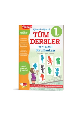 1. Sınıf Tüm Dersler Yeni Nesil Soru Bankası Dikkat Atölyesi