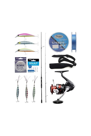 Yek Outdoor Spin Olta Seti Okuma Wave Up Spin 259cm 10-35gr 2 Parça Olta Kamışı&shimano Sienna 4000 Fg Spin Makinesi