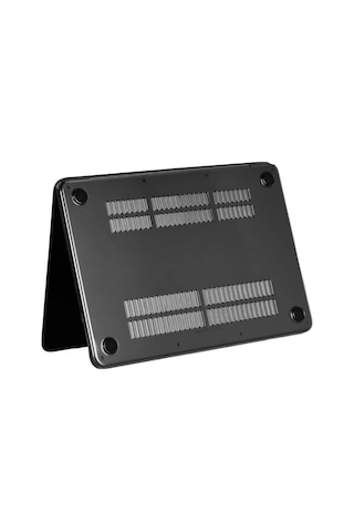 Ers Macbook Neo Şeffaf Macbook Kapak - Siyah