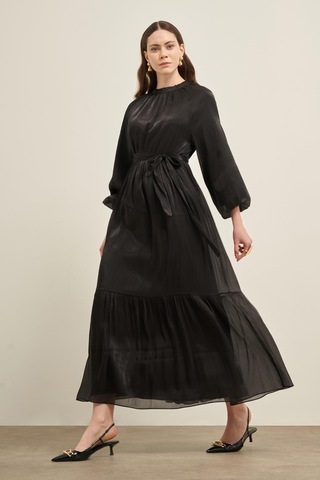 FTZ Women Ftz Ornagze Elbise Siyah 31018 Siyah