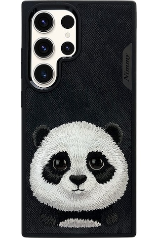 Nimmy Samsung Uyumlu S24 Ultra Panda Series Siyah Telefon Kılıfı