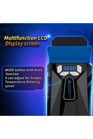 Didadodo Taşınabilir Dizüstü Soğutucu - Akıllı Sıcaklık Kontrollü, Sessiz Ve Hızlı Soğutma Fanı, Anında Soğutma