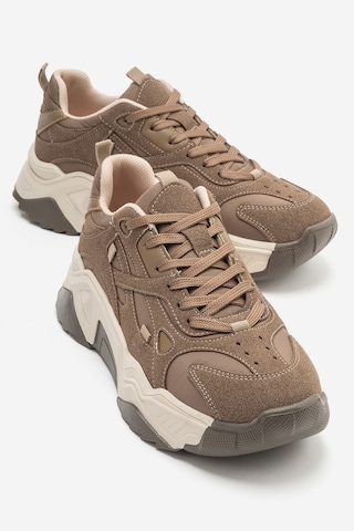 Luvi Shoes Lecce Vizon Süet Kadın Spor Sneakers