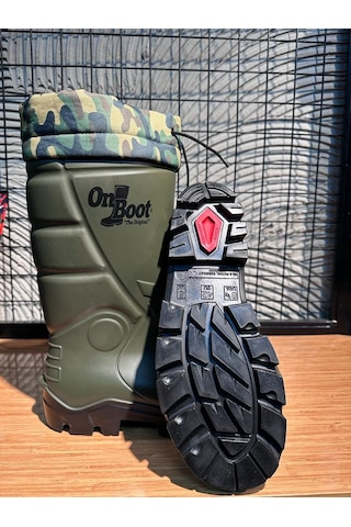 Boot Src Poliüretan Soğuk Su Geçirmez Iş ve Av Botu Çizmesi Haki