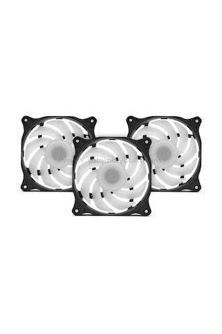 Dark Sessiz 12 CM ARGB 1200 RPM 36CFM, 3Pin, Güçlü Soğutma, Sessiz, Siyah Kasa Fanı (DKCF127ARGB)