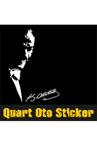 Mustafa Kemal Atatürk Oto Sticker Silüet