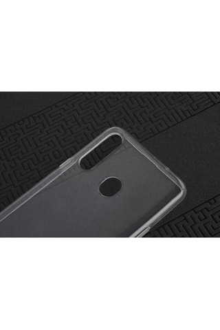 Samsung Uyumlu Galaxy A20s Kılıf Zore Süper Silikon Kapak Renksiz