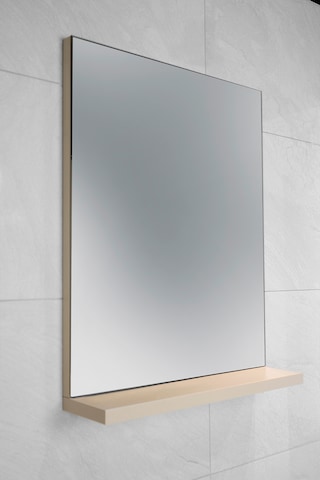 Fit Banyo Dolabı Seti 45 Cm Vizon Aynalı Lavabolu Mdf Vizon
