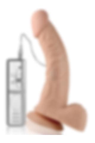 Fastieshop Real Extreme Eğik Realistik Titreşimli Dildo 22 Cm