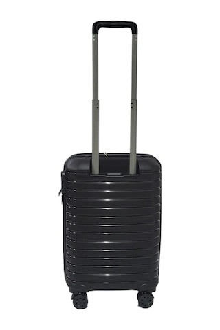 Oleets Kabin Boy Polipropilen Süper Esnek Kırılmaz Tekerlekli Valiz-bavul Siyah