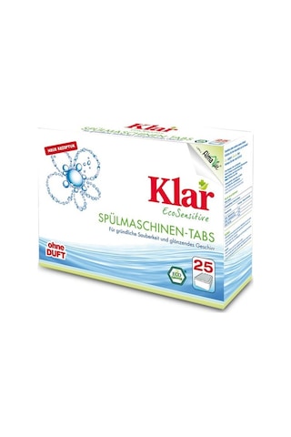 Klar Eco Sensitive Bulaşık Makinesi Deterjanı 25 Tablet