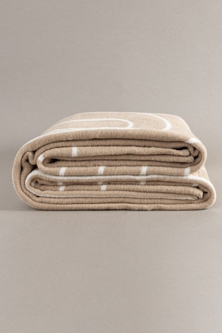 Twin Battaniye Soft Pamuklu Çift Kişilik Battaniye Kahve Krem 200 X 220 5028a Kahve Krem
