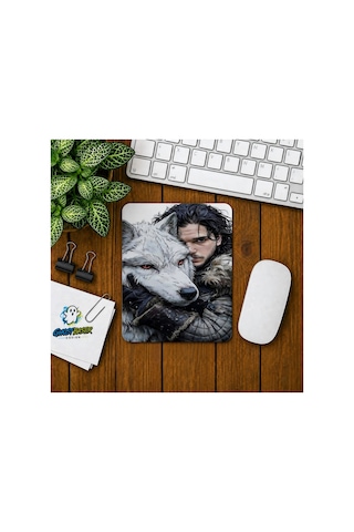 John Snow Baskılı Oyuncu Mousepad 0106
