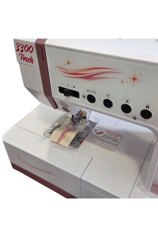 Ev Tipi Elektronik Düz Dikiş Makinesi 300 Desen Dokunmatik Ekran / Model 3300 Touch Beyaz