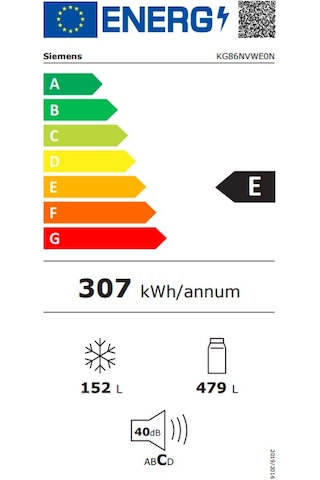 Siemens KG86NVWE0N 631 LT No-Frost Kombi Tipi Buzdolabı