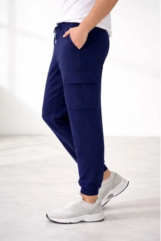 Efnaz Style Erkek Jogger Eşofman Altı Regular Fit , Kargo Cepli, Lastikli Paça, Günlük Spor Pantolon - Lacivert