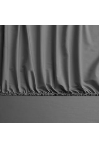 Linens X Tencel Lyocell Çift Kişilik Lastikli Çarşaf Antrasit